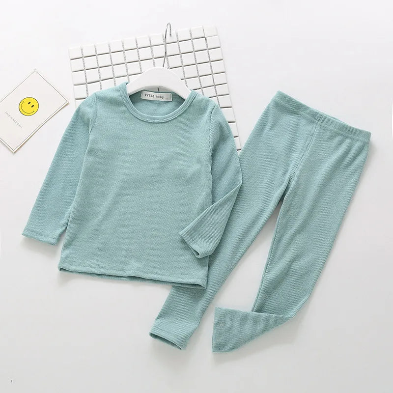 Baby Kids Pajamas Sets Cotton Boys Sleepwear Suit Autumn Girls Pajamas Long Sleeve Pajamas Tops+Pants 2pcs Children Clothing