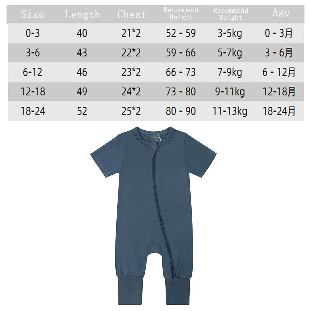 2024 Baby Summer Bamboo Fiber Romper Solid Long Pants Breathable Pajamas Newborn Boy Girls Lounge Sleepwear Clothes Bodysuit